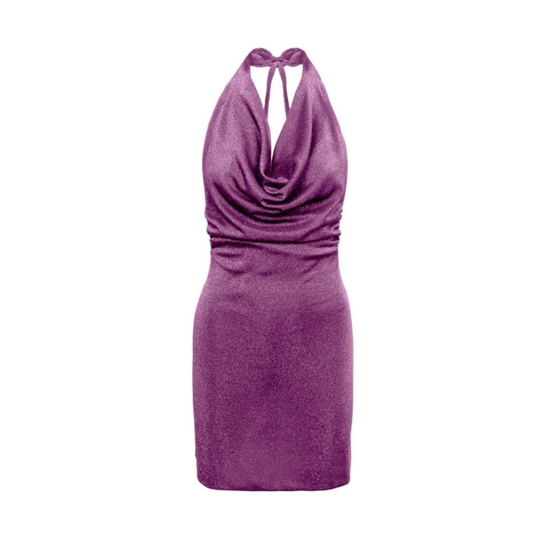 MAGENTA SIERRA MINI GLITTER DRESS