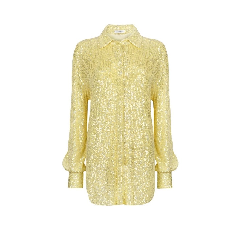 YELLOW JERRY SEQUIN SHIRT