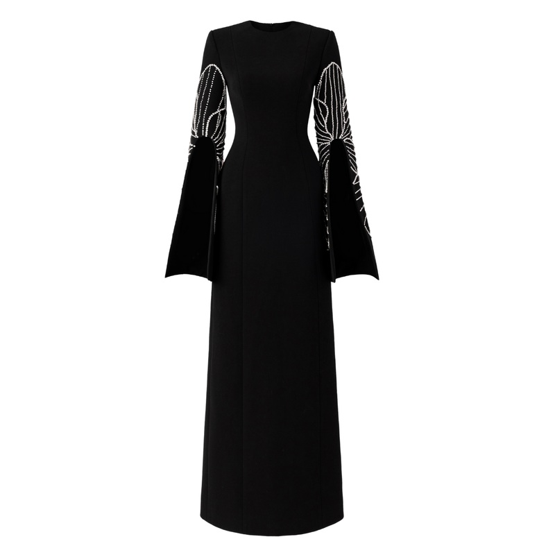 SLIT-SLEEVE BODYCON DRESS