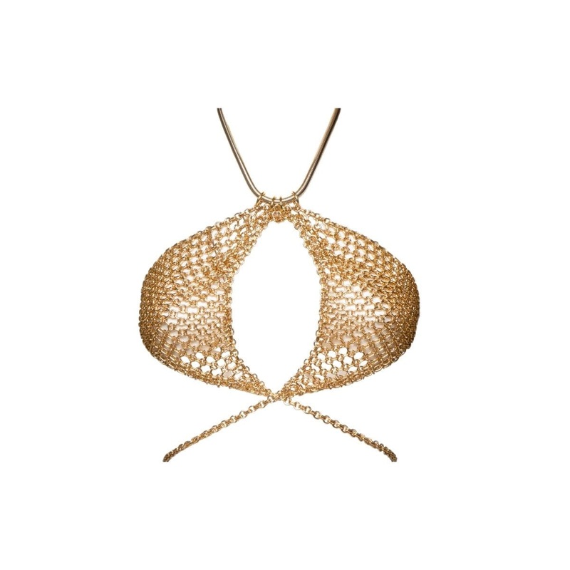 THE GOLD UNDER JACKET CHAIN BRA