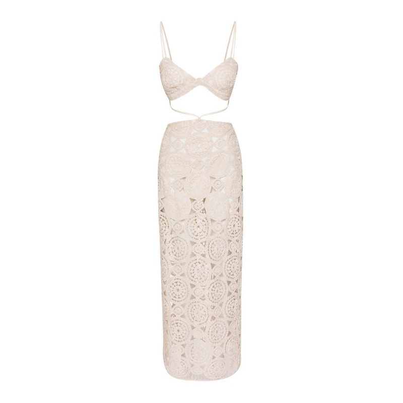 AITANA CUTOUT CROCHET DRESS