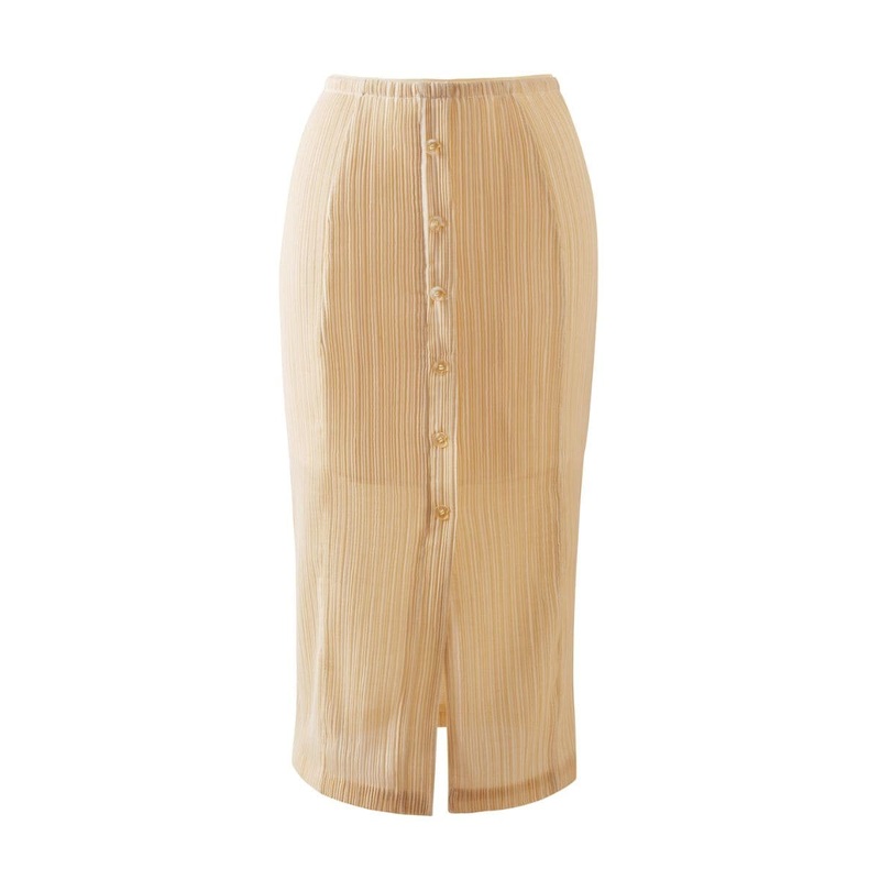 ARIS BEIGE MIDI SKIRT