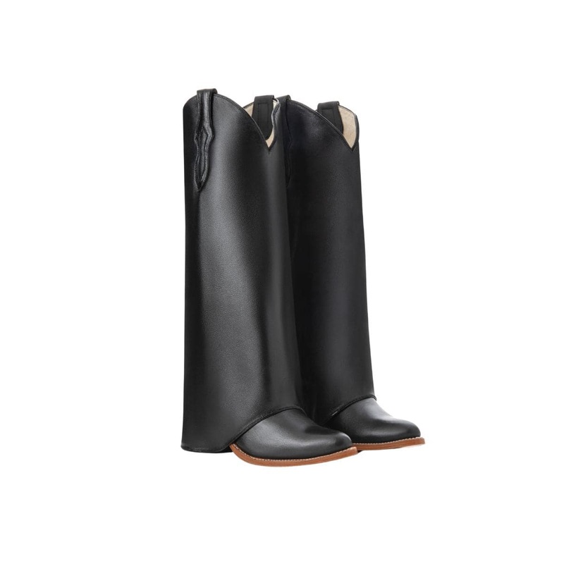 BLACK BASIC COWBOY BOOTS