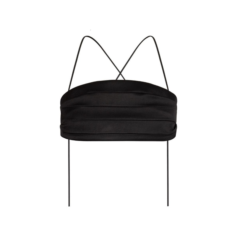 BLACK PAMELA BUSTIER