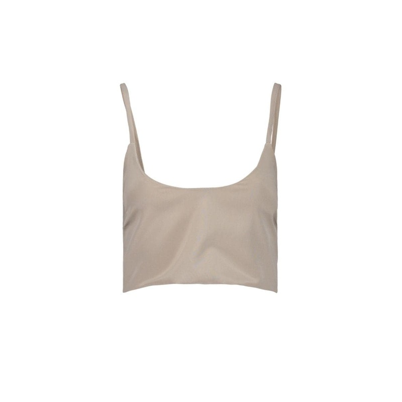 GRAY REN SILK BRALETTE