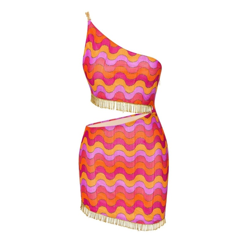 NALANI FRINGE CUTOUT DRESS