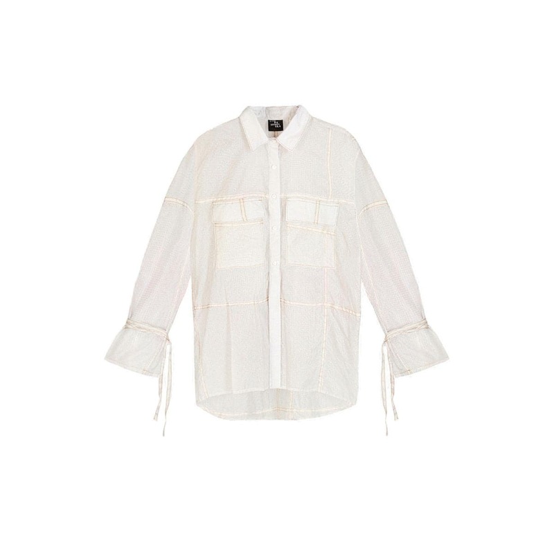 WHITE PARACHUTE UNISEX LONG SLEEVE SHIRT