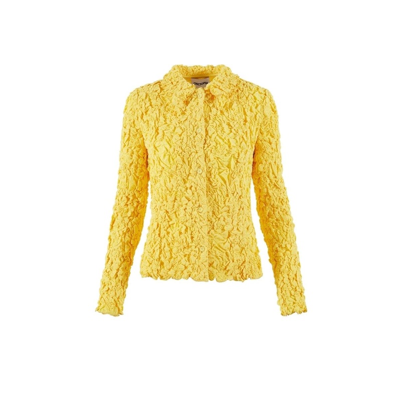 YELLOW SMOCKED SHIRT
