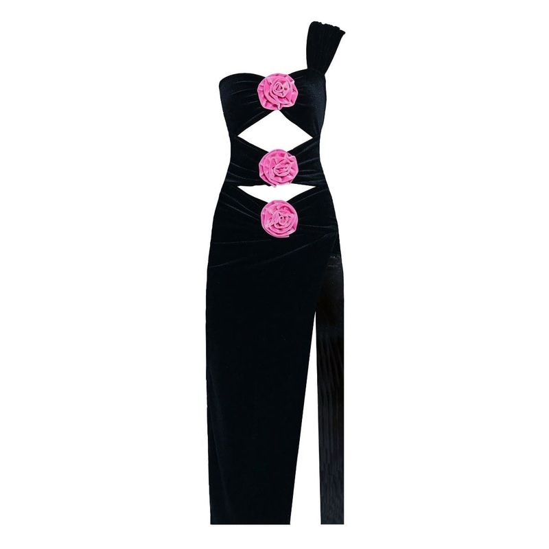 BELMOND CUT-OUT MIDI DRESS