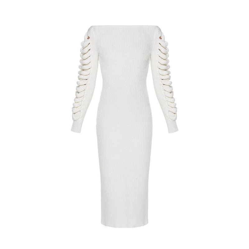 CAMELLIA KNITTED MIDI DRESS