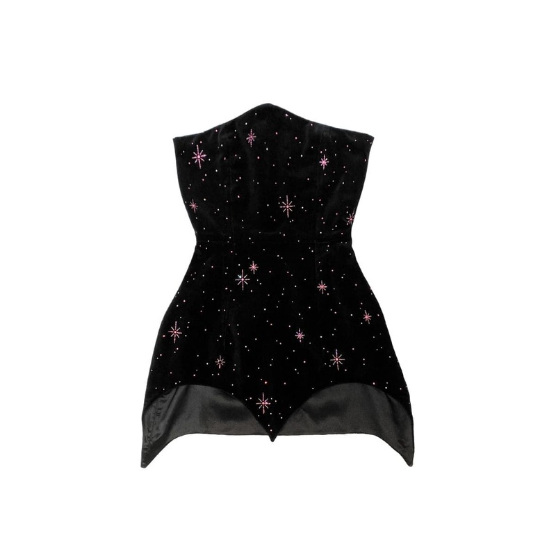 CRYSTAL STARRY NIGHT MINI DRESS