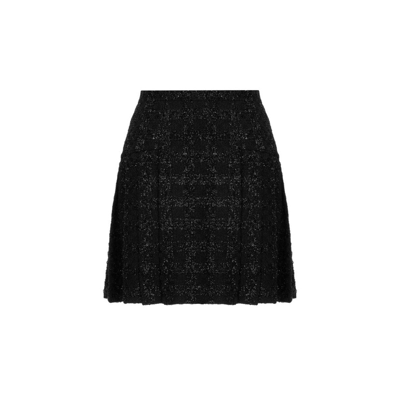 FITTED BLACK MINI SKIRT