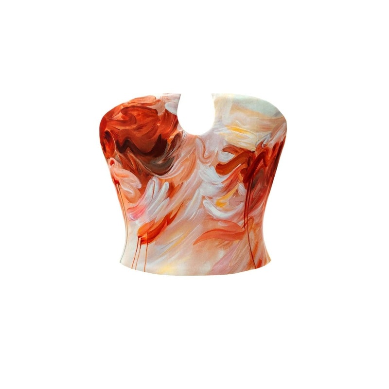 HONEY PEACH CORSET TOP