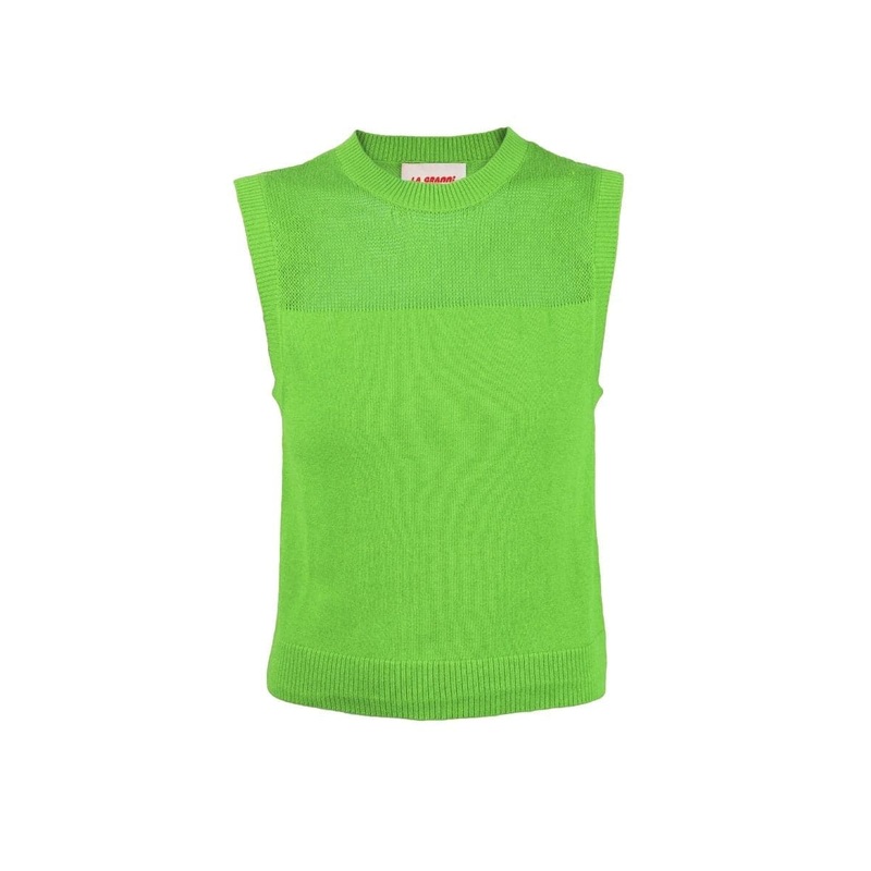 LA G LIME CROPPED VEST