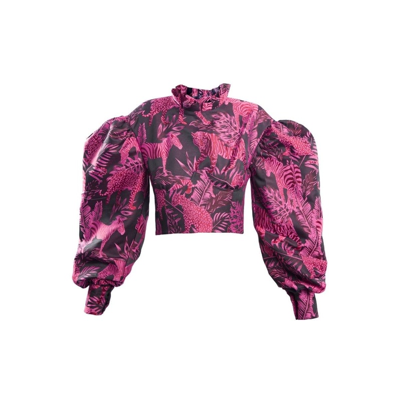 PINK ANIMAL CORSET BLOUSE
