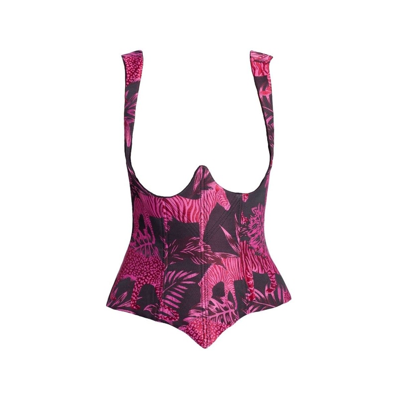 PINK SAFARI CORSET TOP
