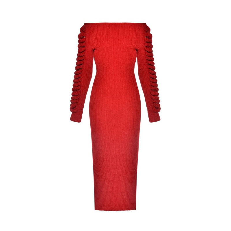 RUBY KNITTED MIDI DRESS