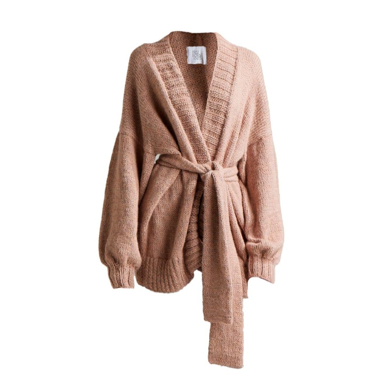 DEMOISELLE OVERSIZED BELTED CARDIGAN
