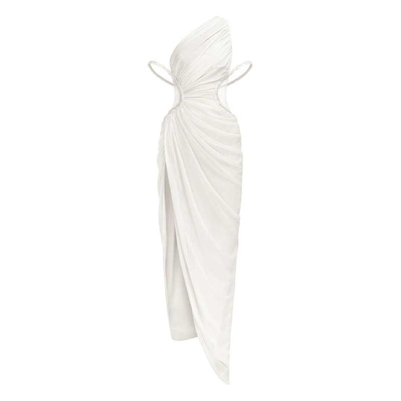 LEWIS ASYMMETRIC CUT-OUT MAXI DRESS