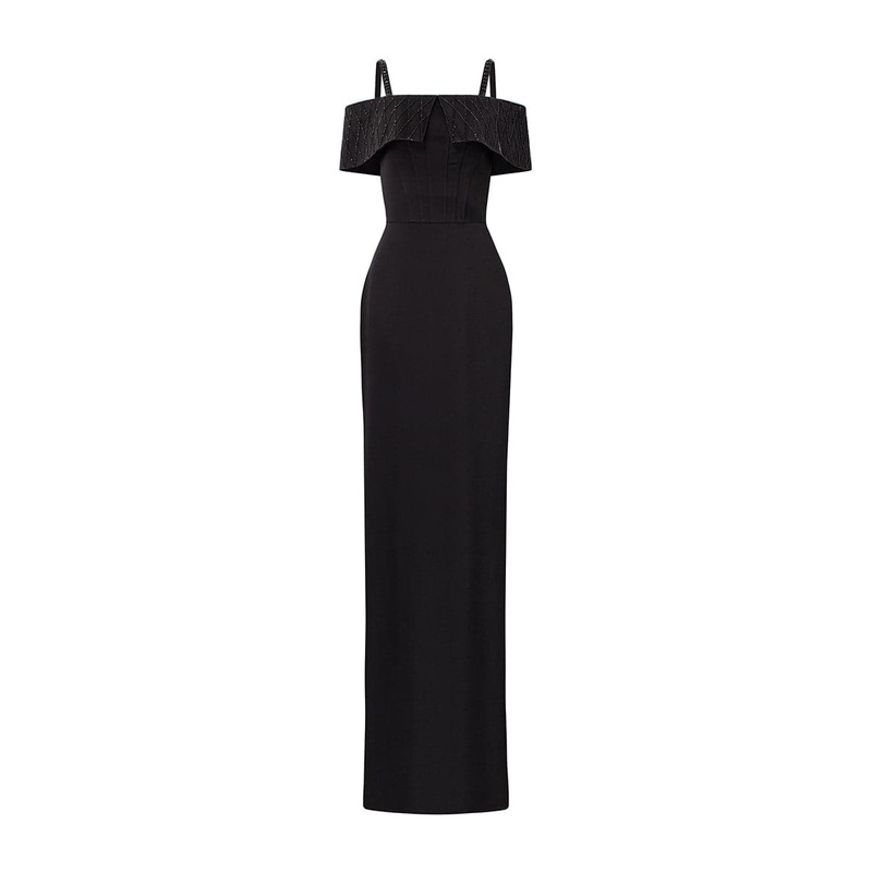 STRAPS DRESS WITH WRAP AROUND SHOULDER DETAIL