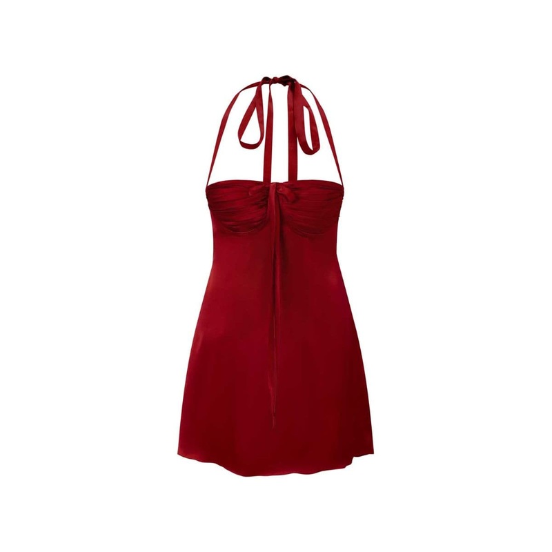 ANGELINA CHERRY RED DRESS