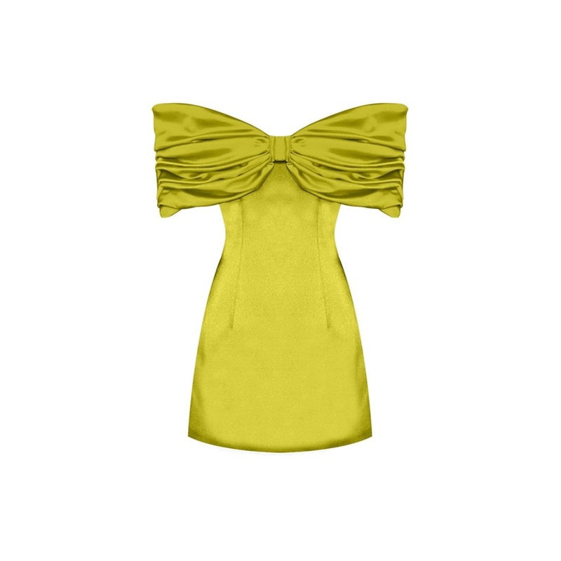 LAVINYA YELLOW MINI DRESS