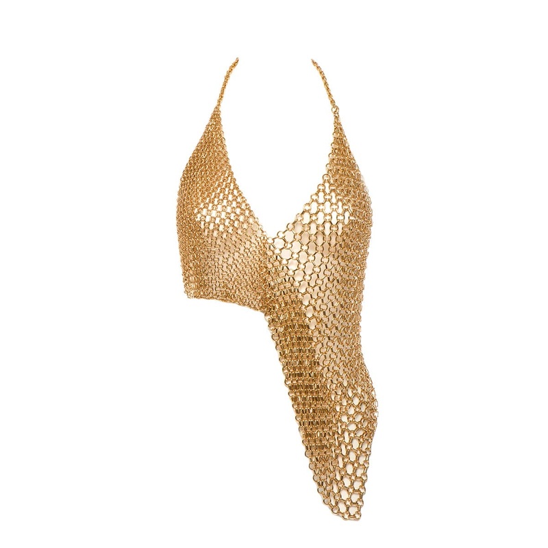 THE MATCH GOLD CHAIN TOP