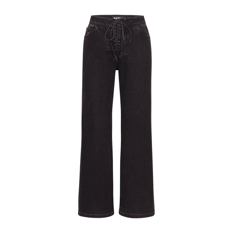 BLACK MIKEY STRAIGHT LEG JEANS