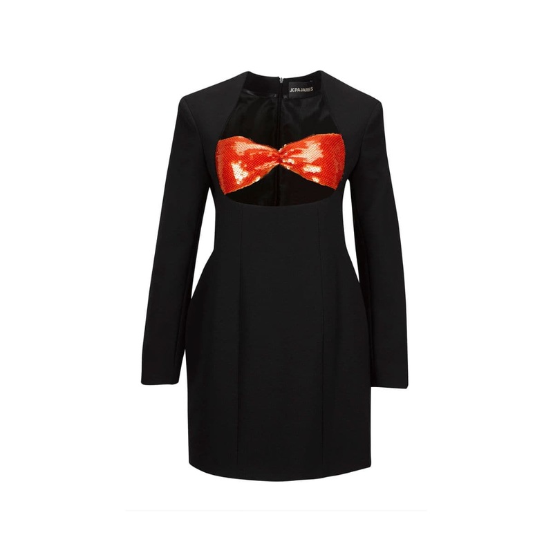 BLACK MINI BLAZER DRESS