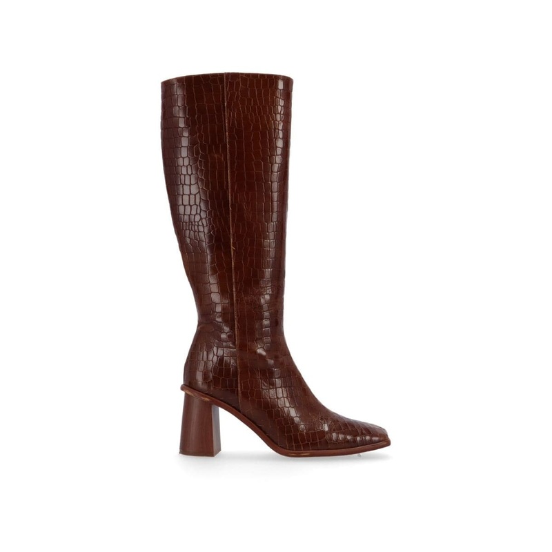 EAST ALLI BROWN LEATHER BOOTS