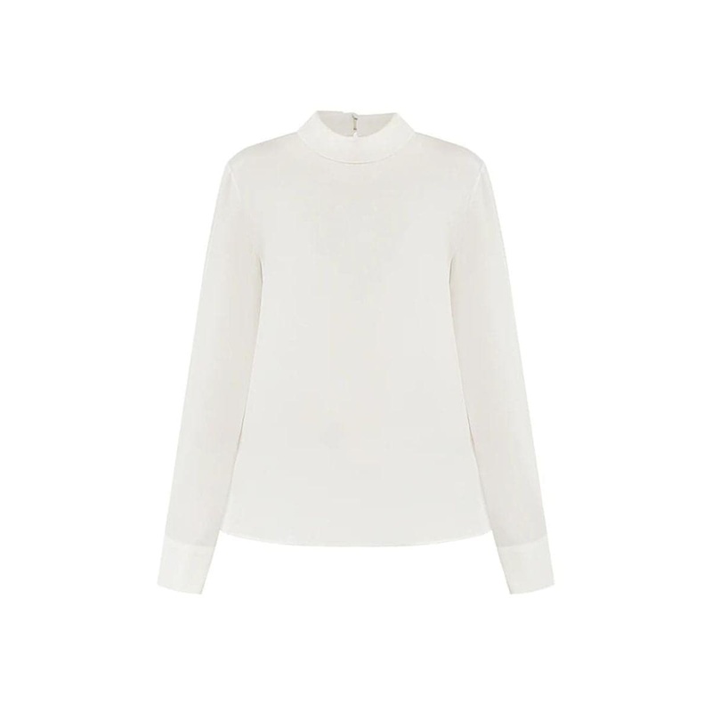 WHITE SILK BLOUSE