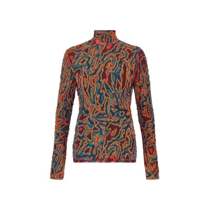 ZUWA BLUE AND ORANGE BODYSUIT