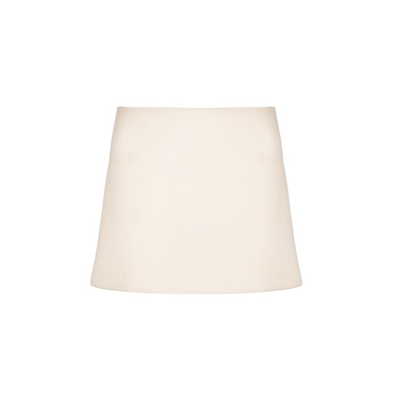 IVORY HIGH-RISE MINI SKIRT