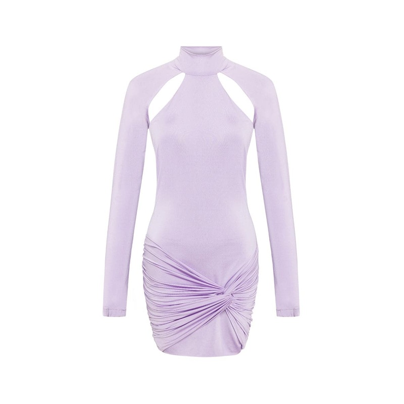 LAMIA CUT-OUT TWISTED KNOT MINI DRESS