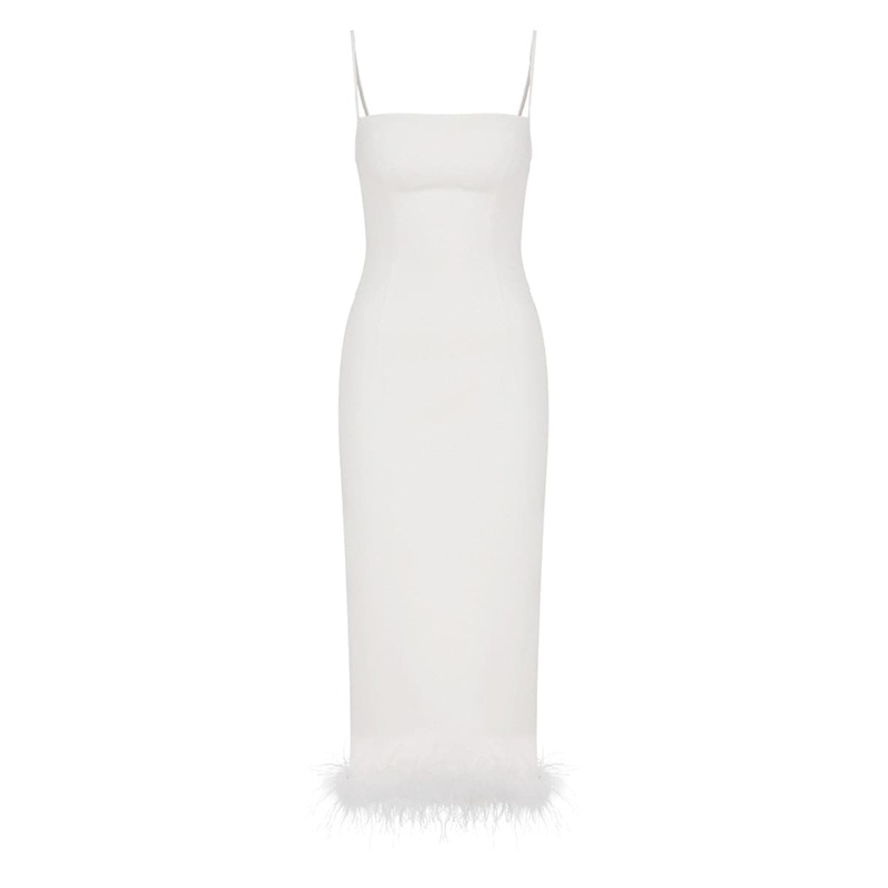 MILES VANILLA ICE CREPE MIDI DRESS