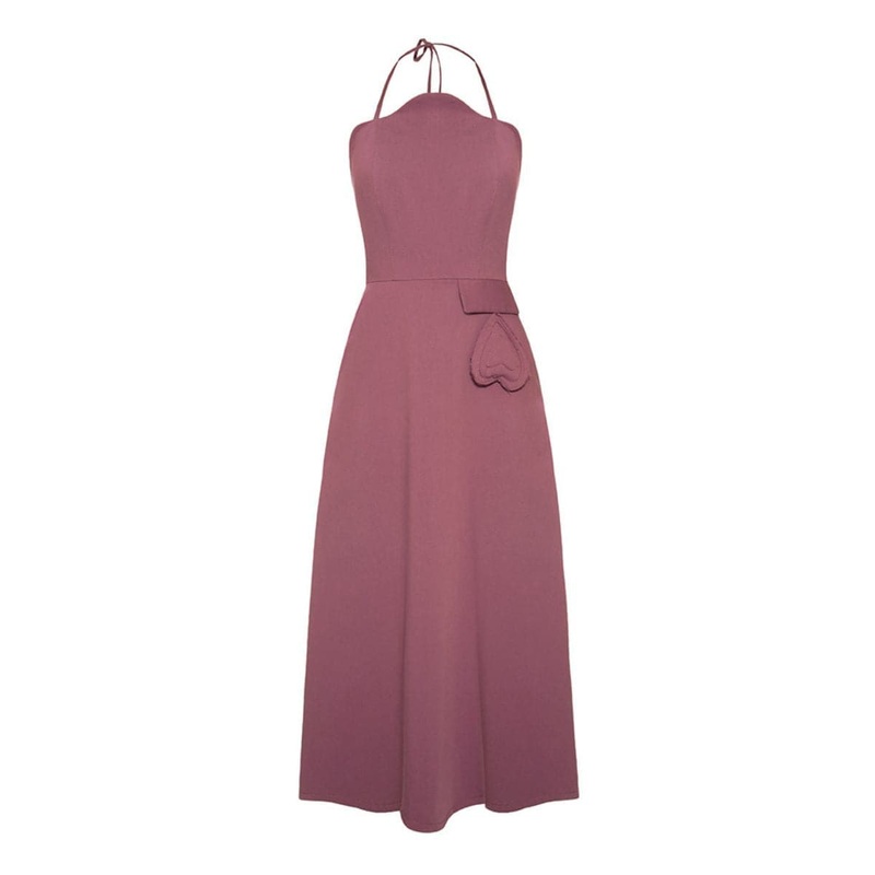 PURPLE PASSION MIDI DRESS