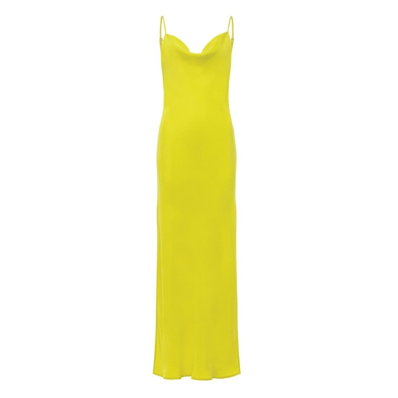 SERENGETI CITRON LOLA SLIP DRESS