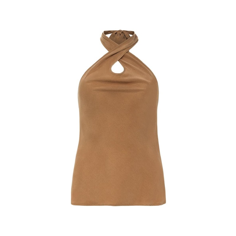 SERENGETI MOCHA HALTER TOP