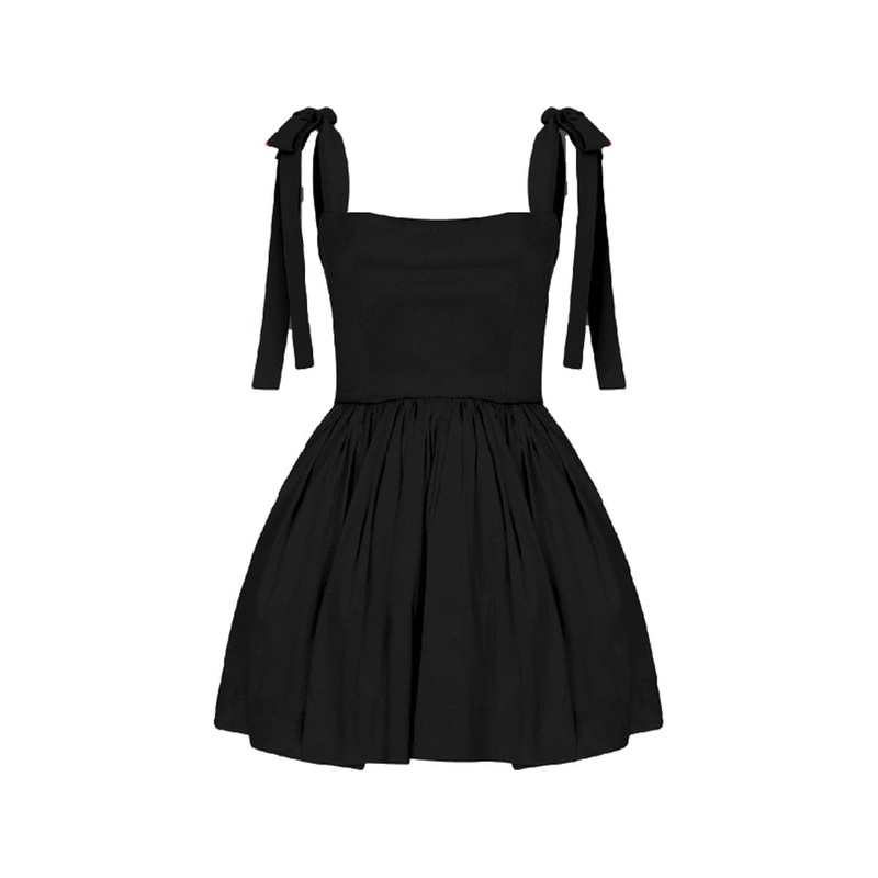 SIBBY NOIR A-LINE MINI DRESS