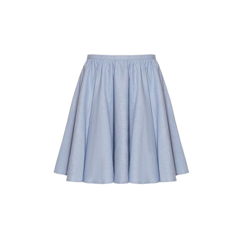 SKY BLUE SWEETHEART MINI SKIRT