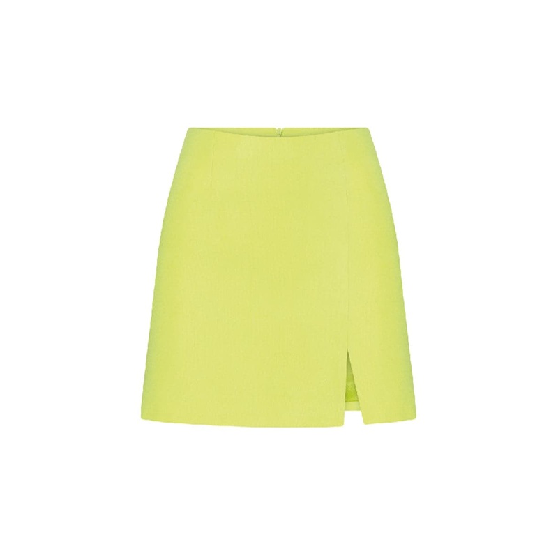 VANCE LIME MINI SKIRT