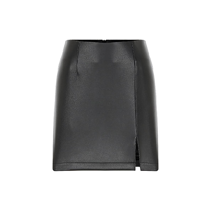 VANCE NOIR VEGAN LEATHER MINI SKIRT