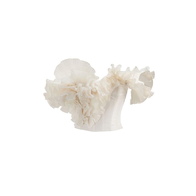 WHITE PLISS CORSET