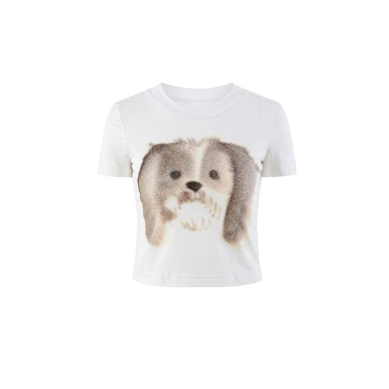 HAND-DRAWN DOG HEAD T-SHIRT
