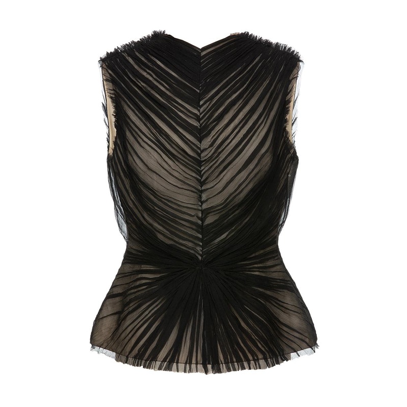 SHEER BLACK CORSET TOP