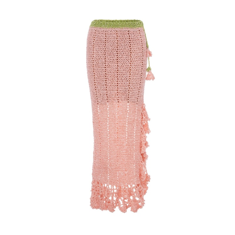 CHRYSANTHEMUM PINK HANDMADE CROCHET SKIRT