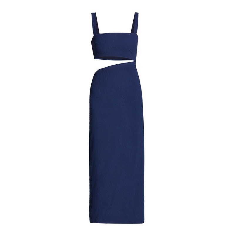 CUT-OUT NAVY DRESS