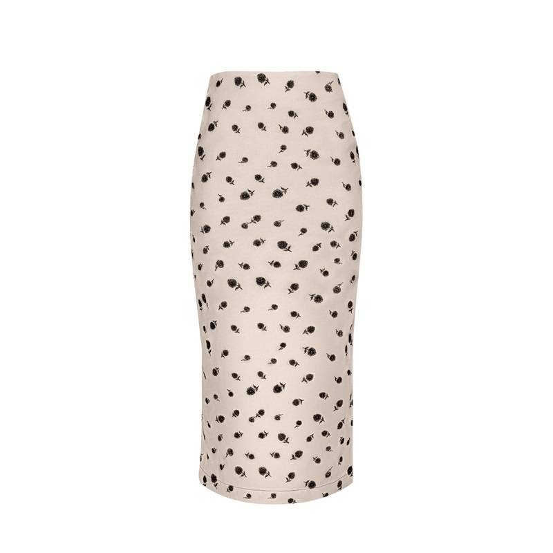 ROSITA SKIRT IN IVORY AND BLACK