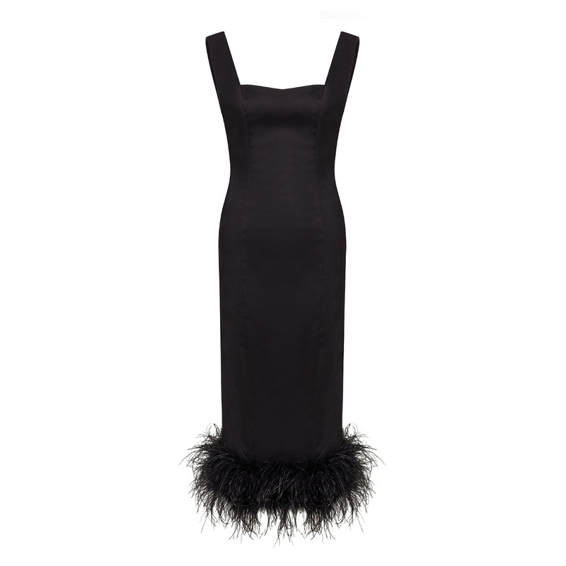 SOHO NOIR MIDI DRESS