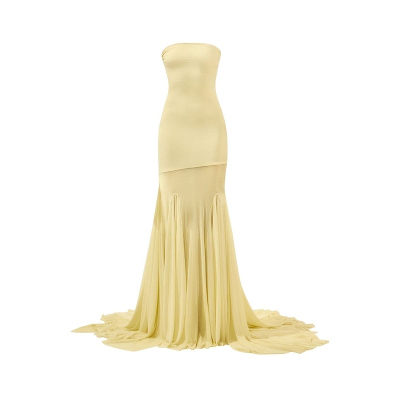 DAHLIA BUTTER YELLOW TUBE GOWN